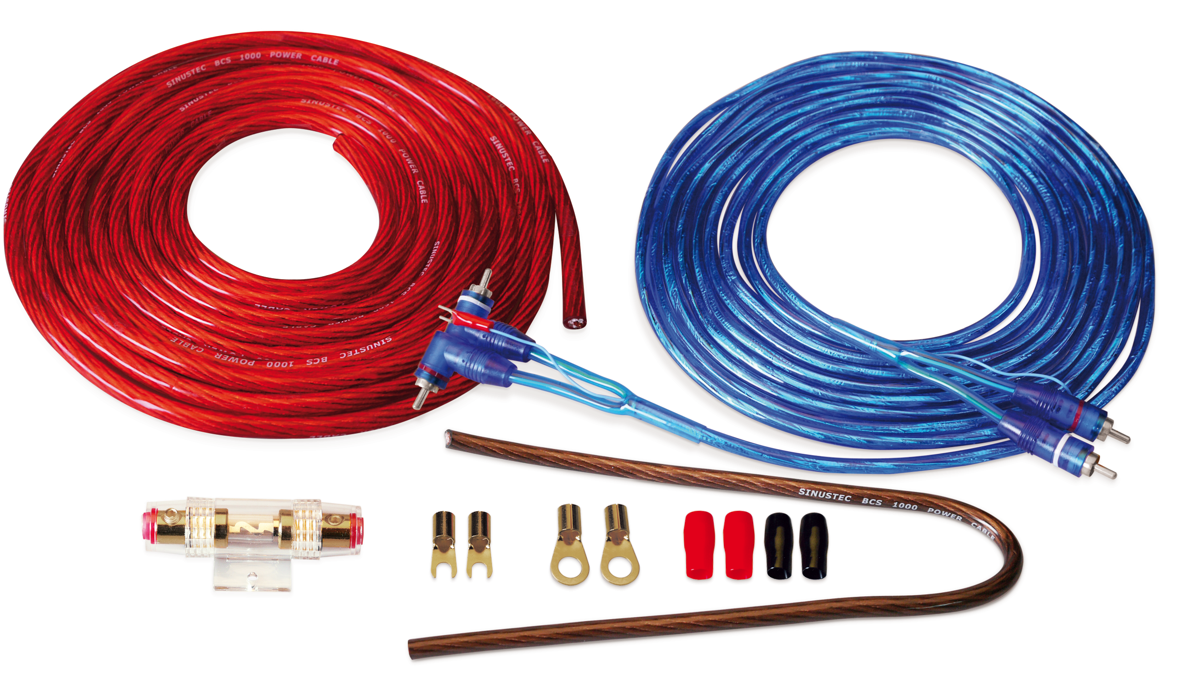 Sinustec BCS-1000 5m Car-Hifi Batteriekabel Set 10mm²