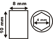 Madenschraube M8x10