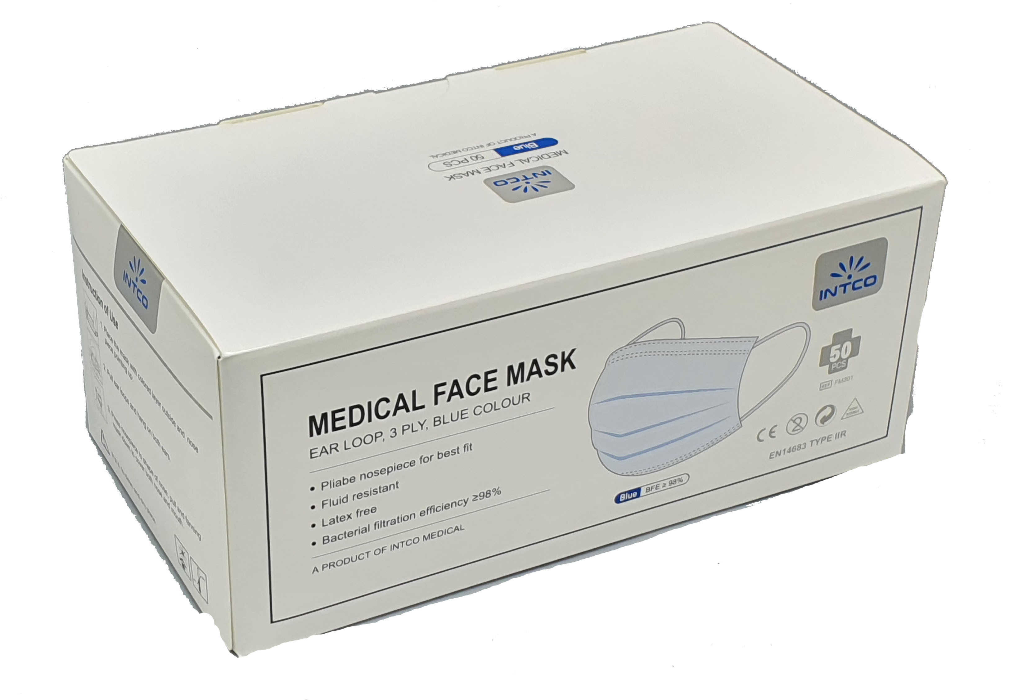 med. Mund-Nasenschutz FM301 Typ IIR, á 50 Stück