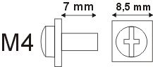 Madenschraube M4x7