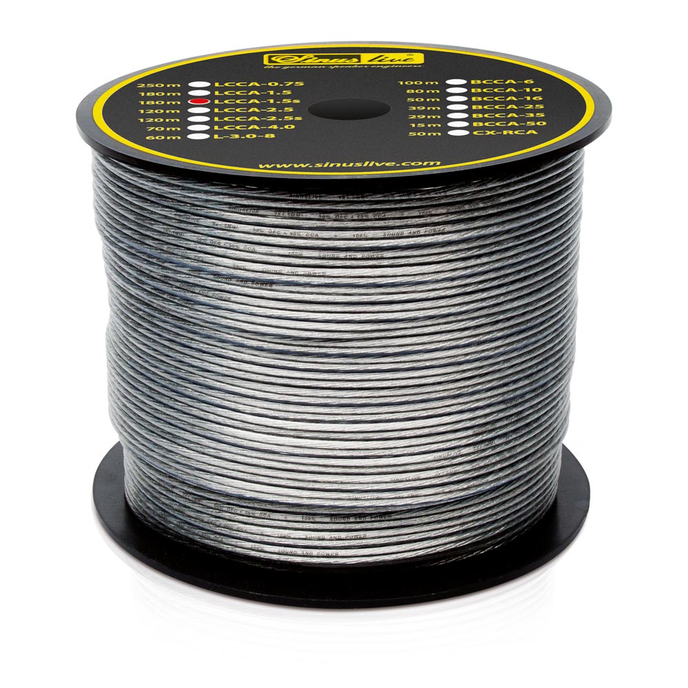 Sinuslive L-CCA LS-Kabel silverlook Rollen