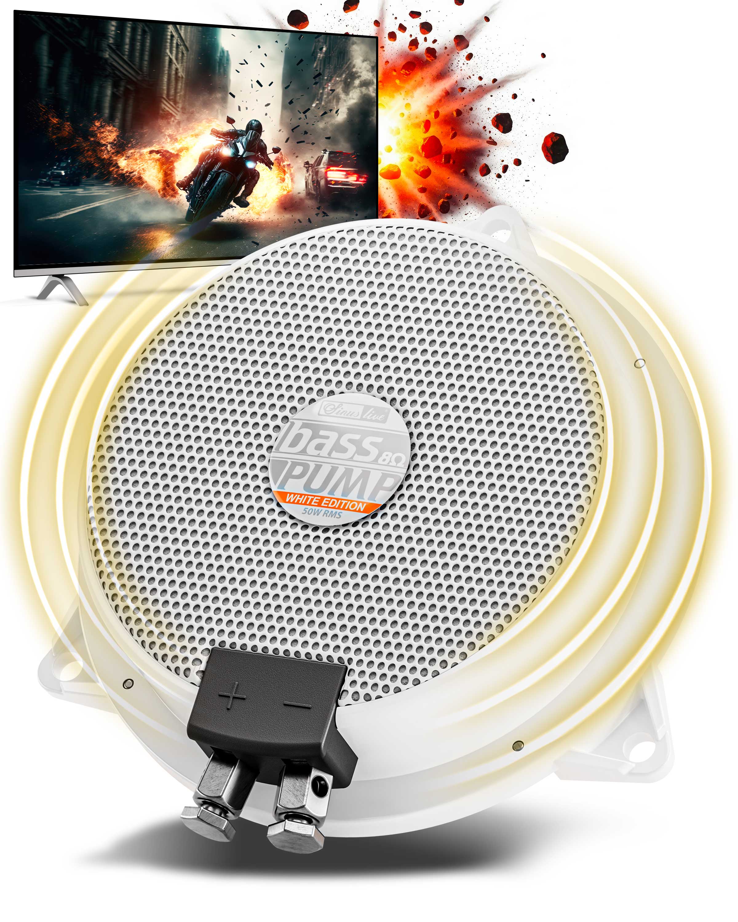 Sinuslive bassPUMP White Edition 8Ohm