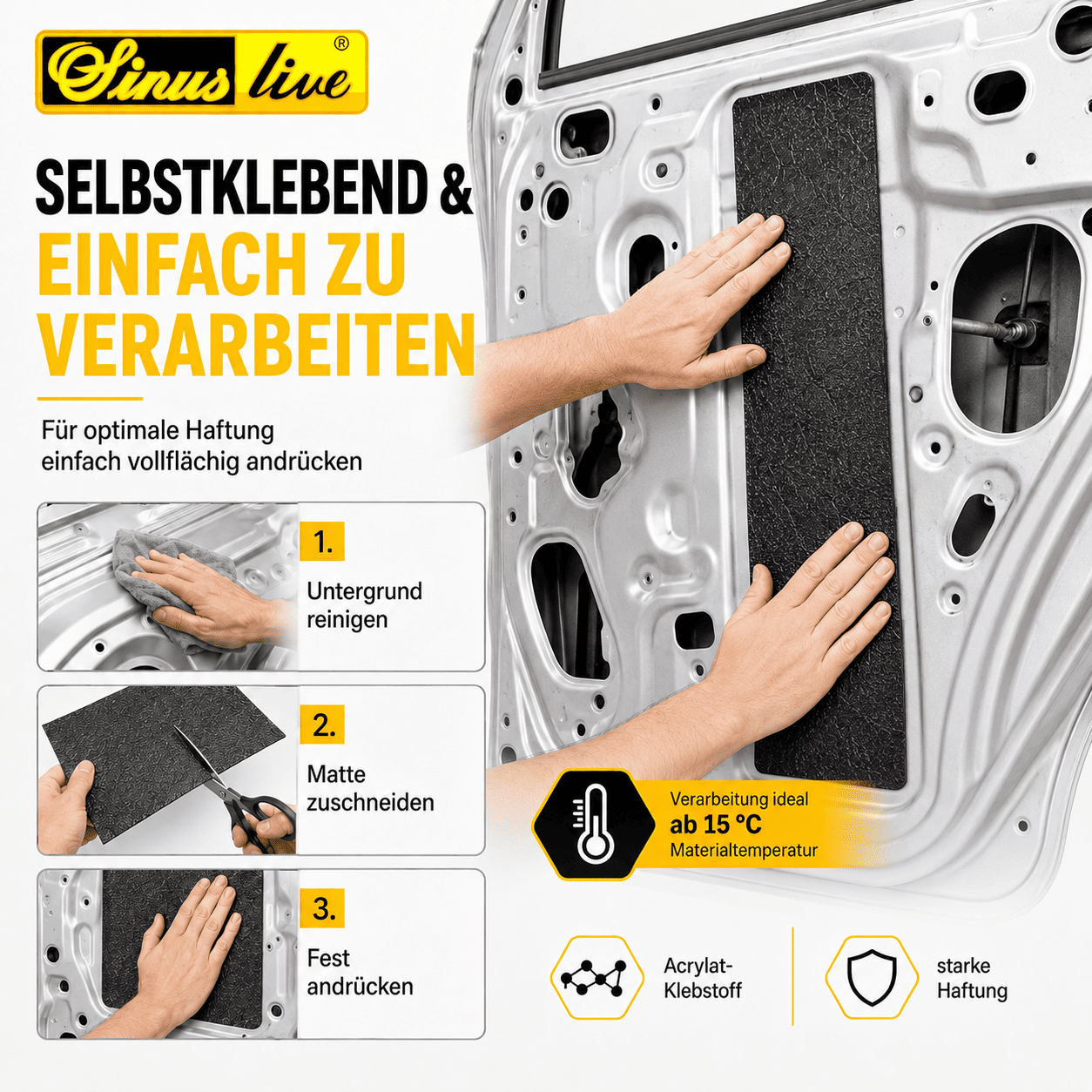 Sinuslive ADM Anti-Dröhn-Matte 50x20cm