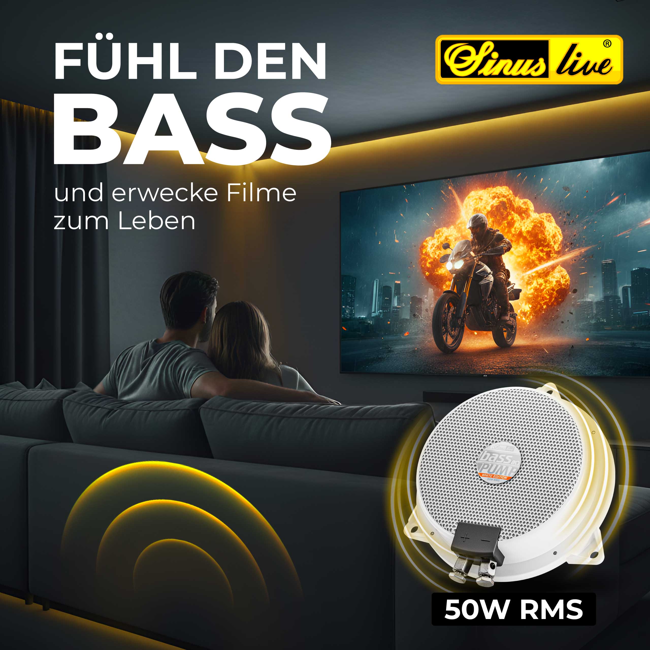 Sinuslive bassPUMP White Edition 8Ohm
