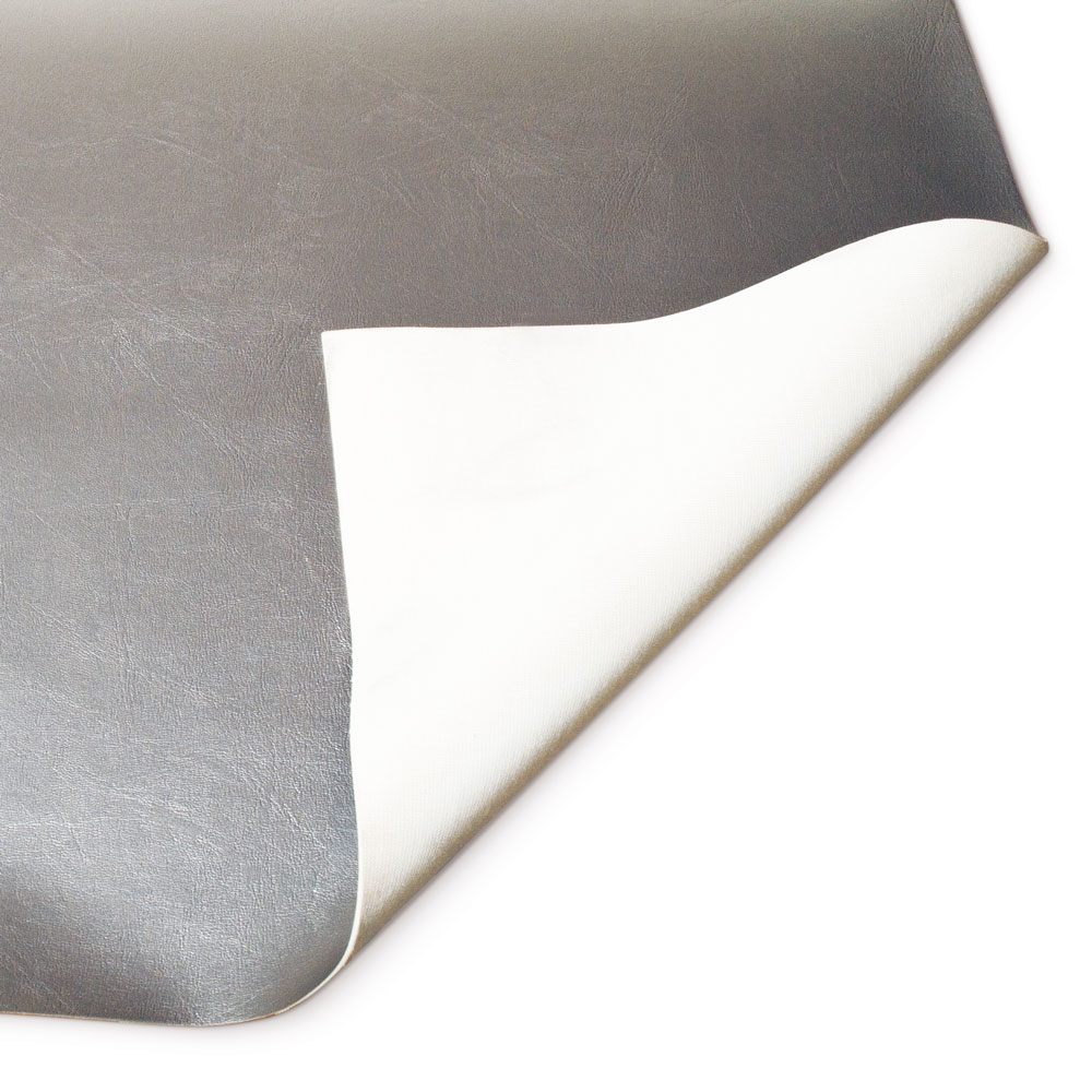 Kunstleder silber 0,75m x 1,4m Sondermaß