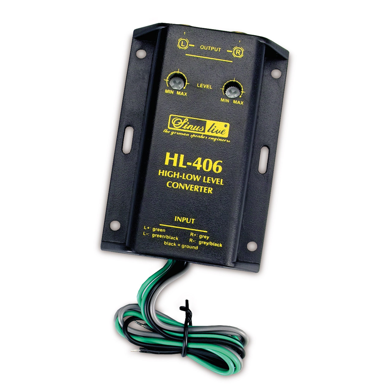 B-Ware HL-406 High/Low-Level-Converter - Lautsprecherkabel auf Cinch