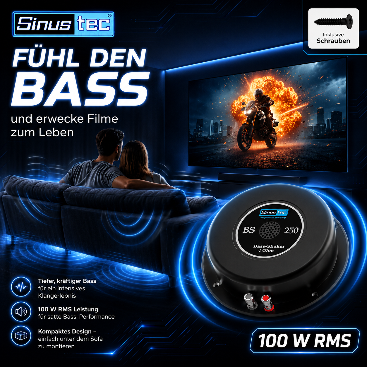 Sinustec BS250 bassPUMP 4Ohm