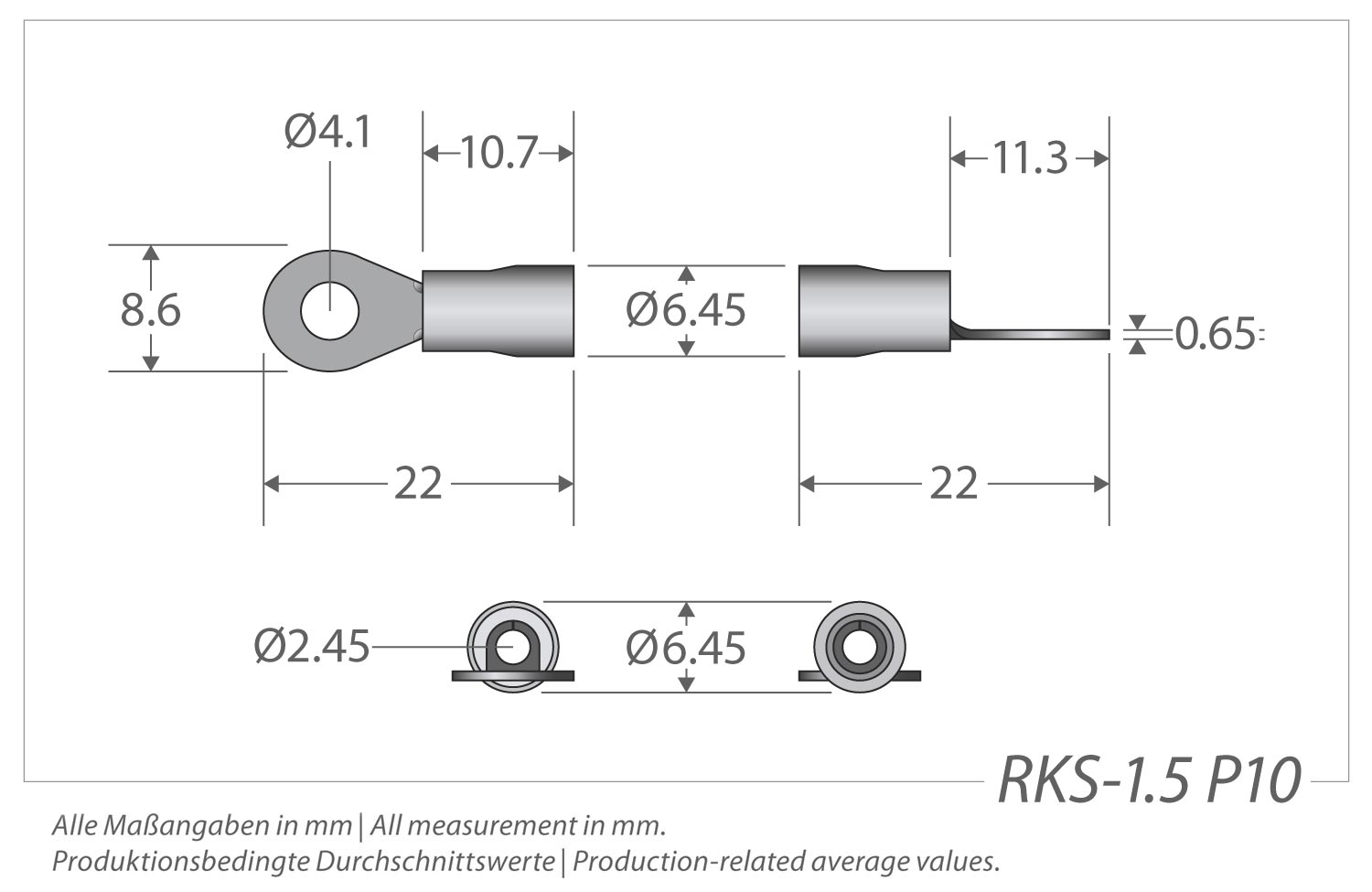Sinuslive RKS-1,5 Ringkabelschuhe 10 Stück 0,75mm² bis 1,5mm²