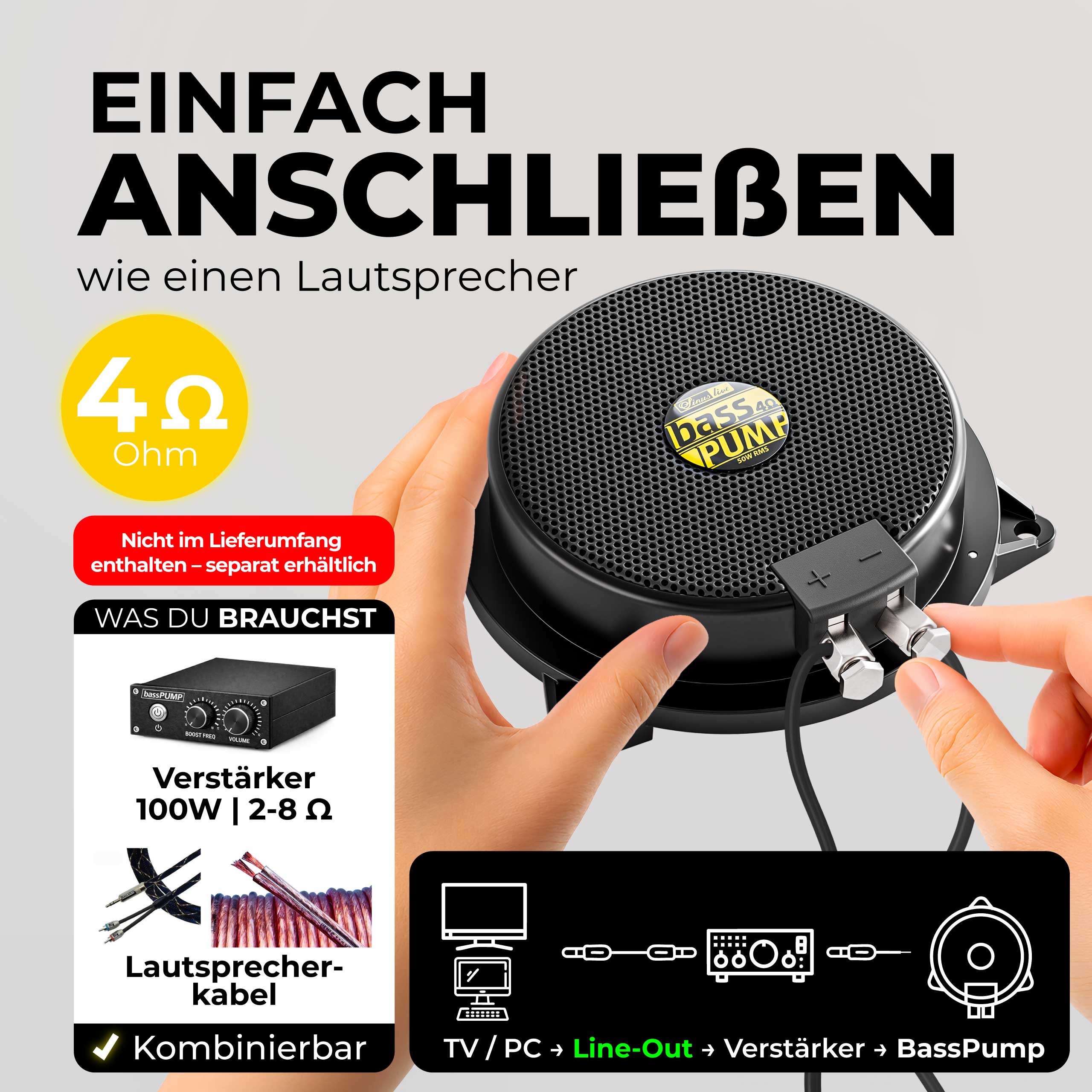 Sinuslive bassPUMP 4 Ohm