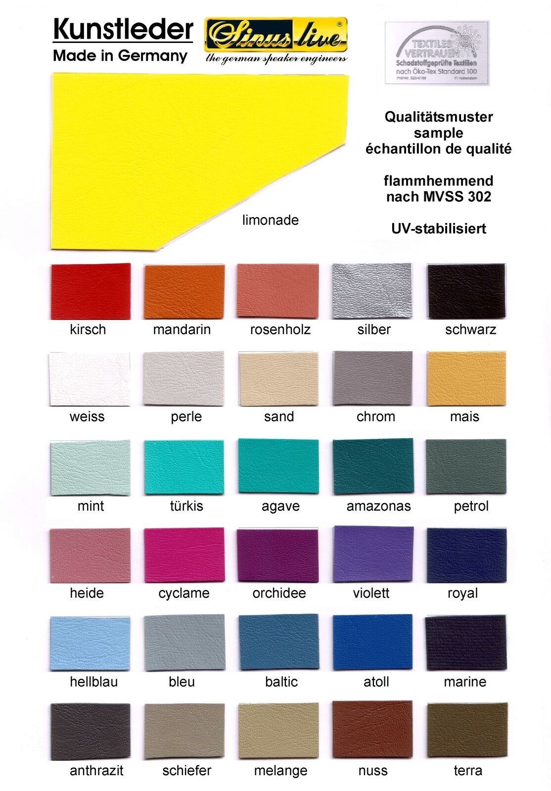 Kunstleder chrom 0,75m x 1,4m Sondermaß