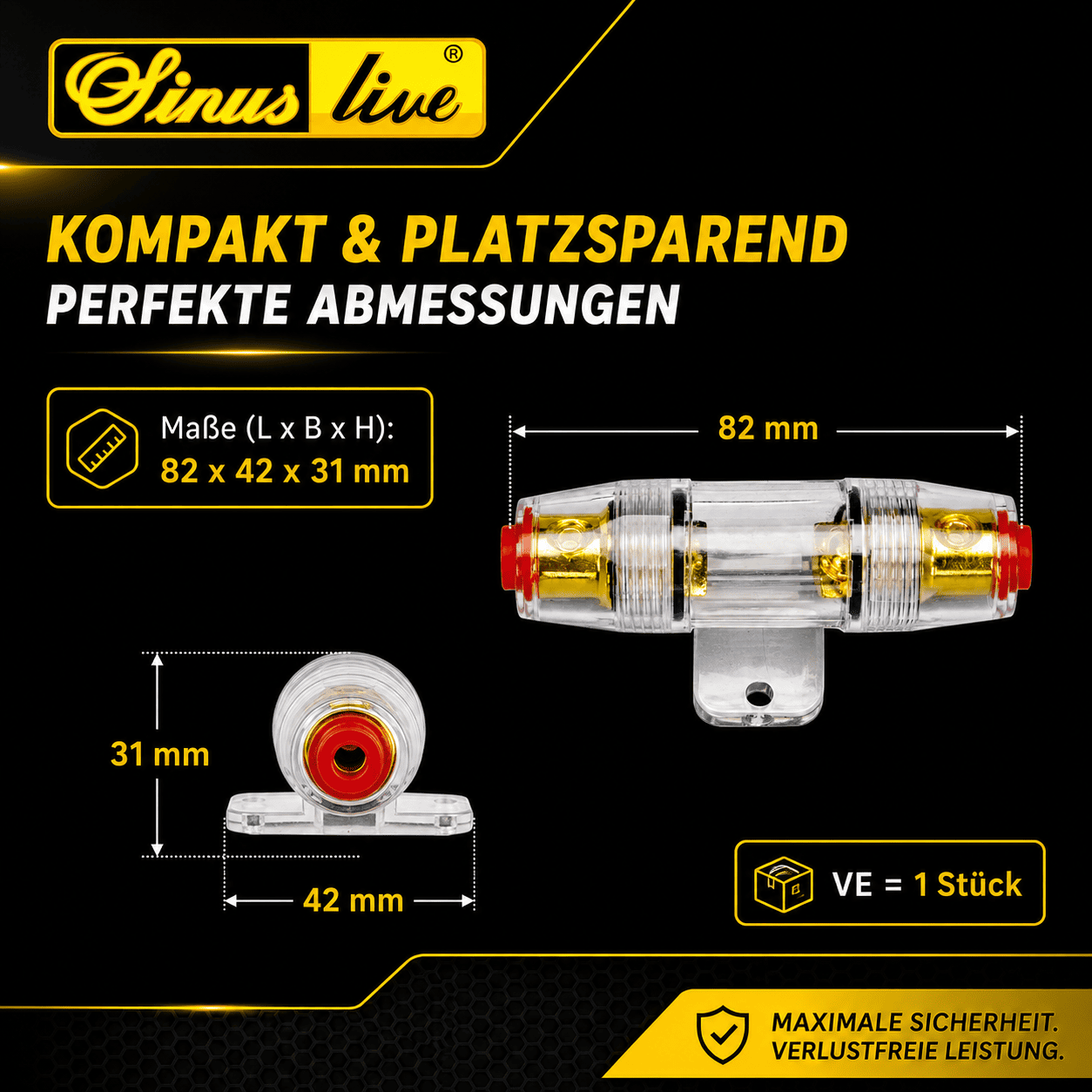 Sinuslive SH-150 Sicherungshalter für M-ANL Sicherung