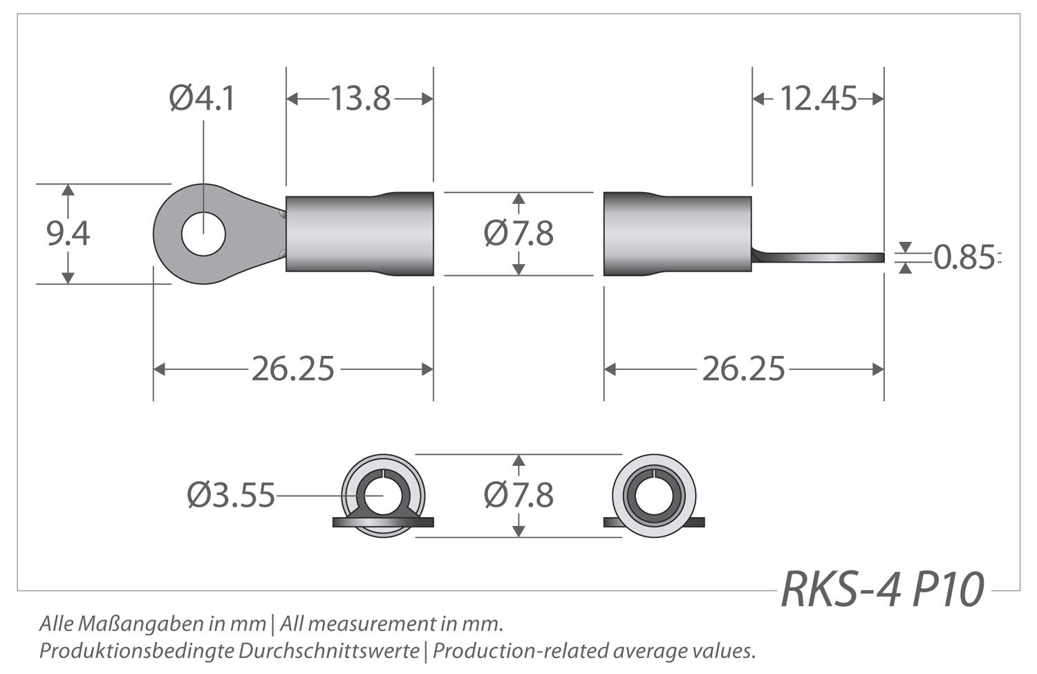 Sinuslive RKS-4,0 Ringkabelschuhe 10 Stück 2,5mm² bis 4,0mm²