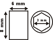 Madenschraube M6x8