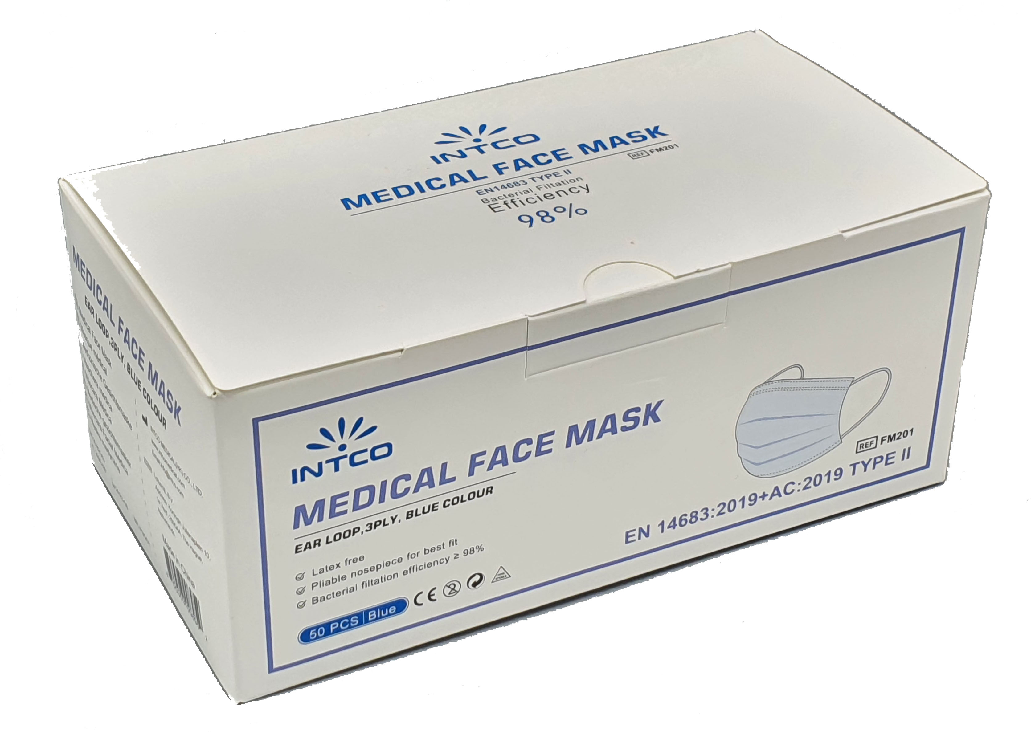 med. Mund-Nasenschutz FM201 Typ II, á 50 Stück