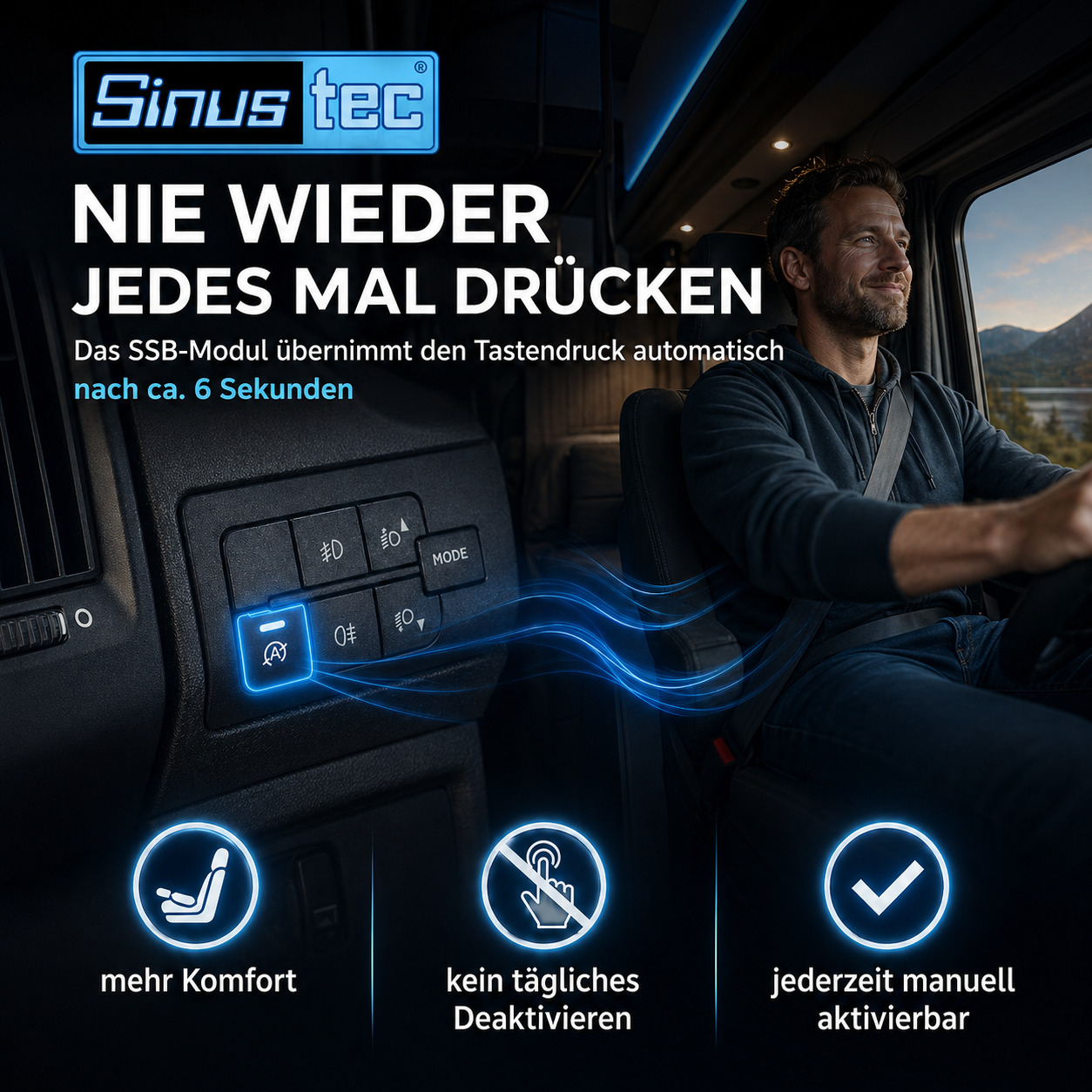 Sinustec Start-Stop-Blocker SSB-Modul für Ducato / Jumper / Boxer